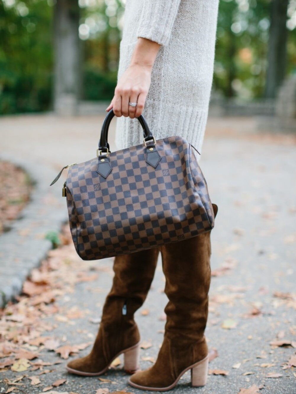 LIKE NEW! Authentic Louis Vuitton Damier Ebene Speedy 30 N41364 with LOCK & TAGS